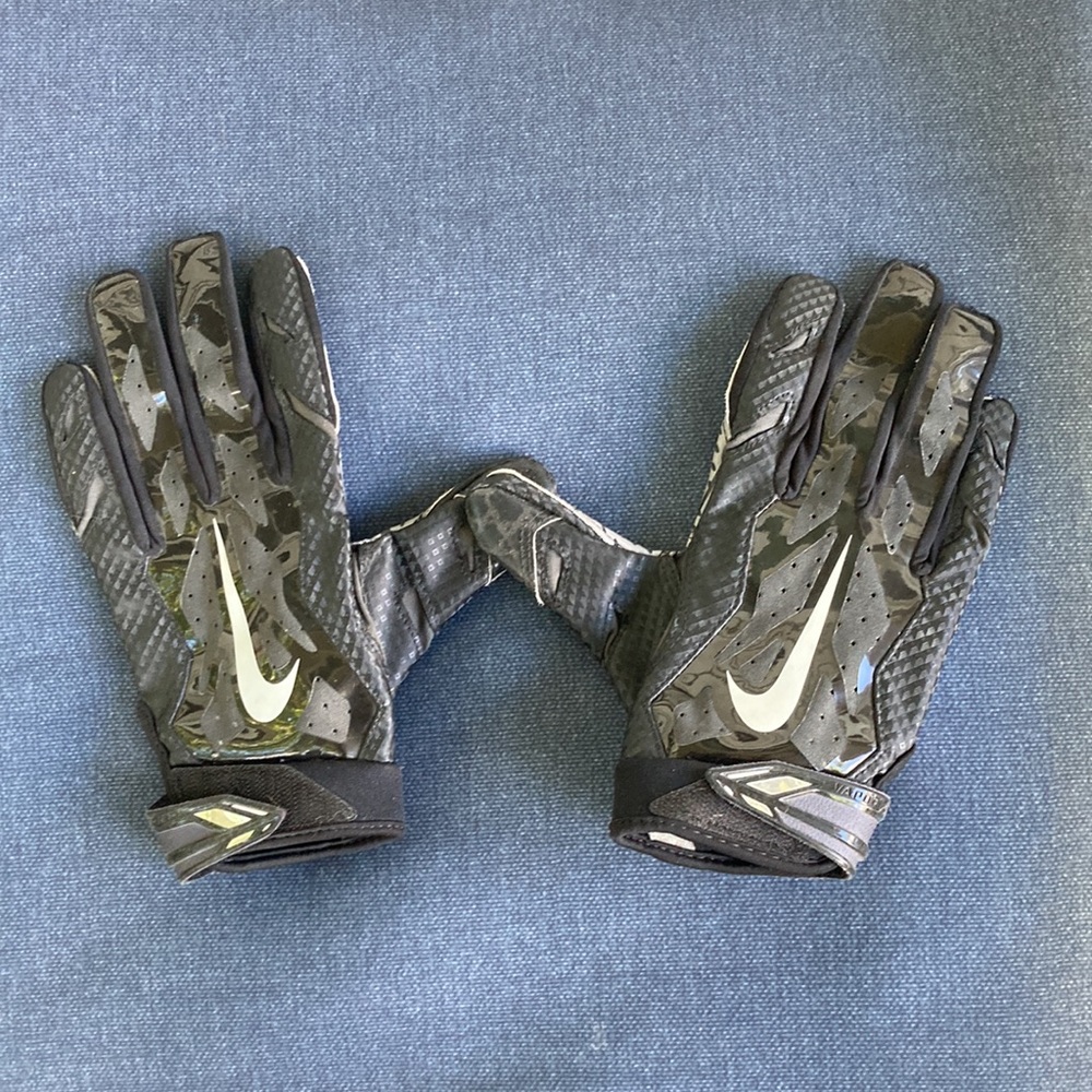 Nike Vapor Jet Black & Gray Batting Gloves
